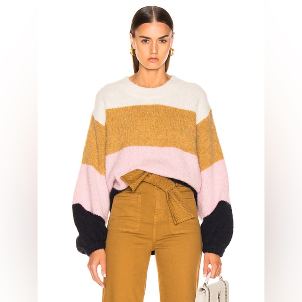 Acne Studios Kazia Oversized Sweater Pink/Navy